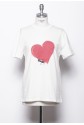 Cotton Jersey Heart&Ant Printed T-SHIRT