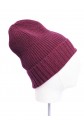 Cappello in puro cashmere bordeaux