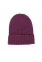 Cappello in puro cashmere bordeaux