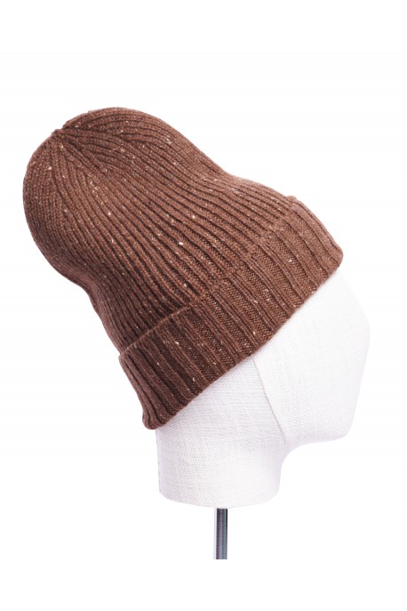 Cappello in puro cashmere Marrone