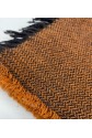 Orange and Black Lightweight Cashmere Scarf