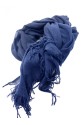 Deep Blue Cashmere Scarf